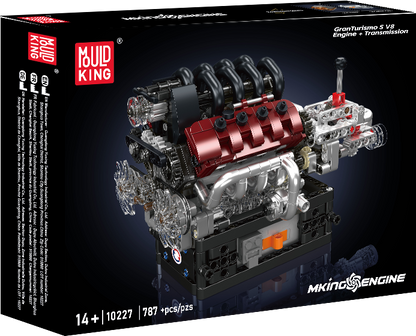 Mould King 10227 Motorized V8 Engine with Transmission Building Toy Set | 787 PCS