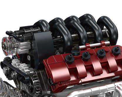 Mould King 10227 Motorized V8 Engine with Transmission Building Toy Set | 787 PCS