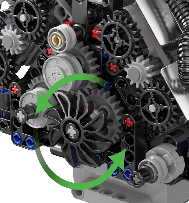 Mould King 10230 W12 Twin Turbo Engine Model Building Toy Set | 871 PCS