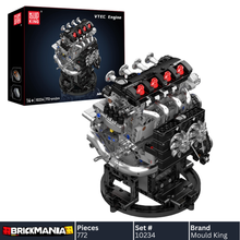 Mould King 10234 Motorized VTEC Engine Model Building Toy Set | 772 PCS