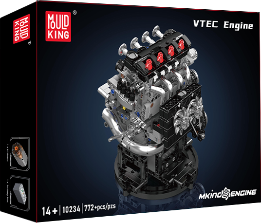 Mould King 10234 Motorized VTEC Engine Model Building Toy Set | 772 PCS