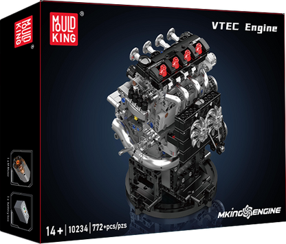 Mould King 10234 Motorized VTEC Engine Model Building Toy Set | 772 PCS