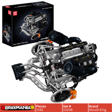 Mould King 10248 JZK V8 Hyper Engine Building Toy Set | 3192 PCS