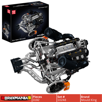 Mould King 10248 JZK V8 Hyper Engine Building Toy Set | 3192 PCS