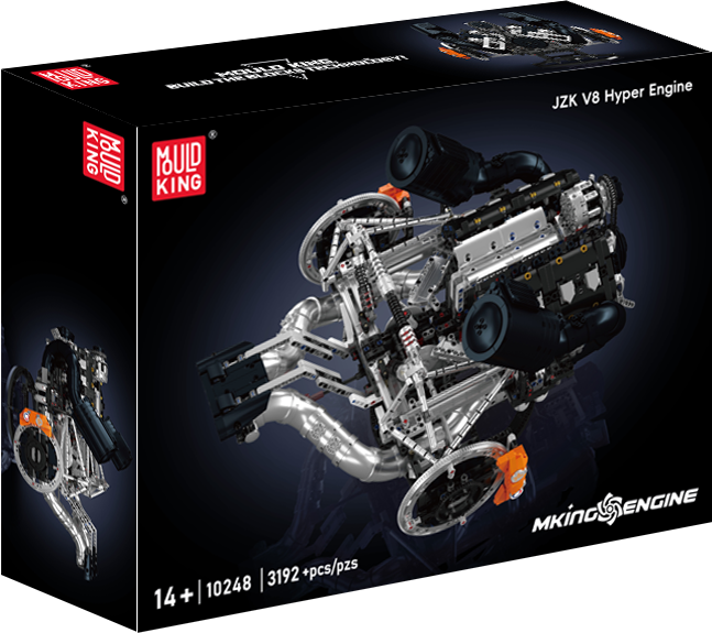 Mould King 10248 JZK V8 Hyper Engine Building Toy Set | 3192 PCS
