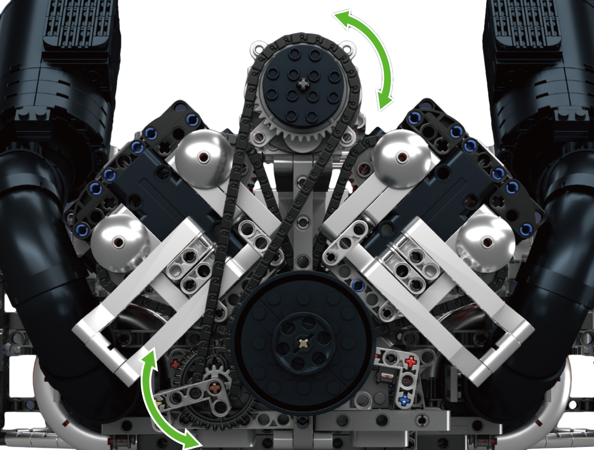 Mould King 10248 JZK V8 Hyper Engine Building Toy Set | 3192 PCS