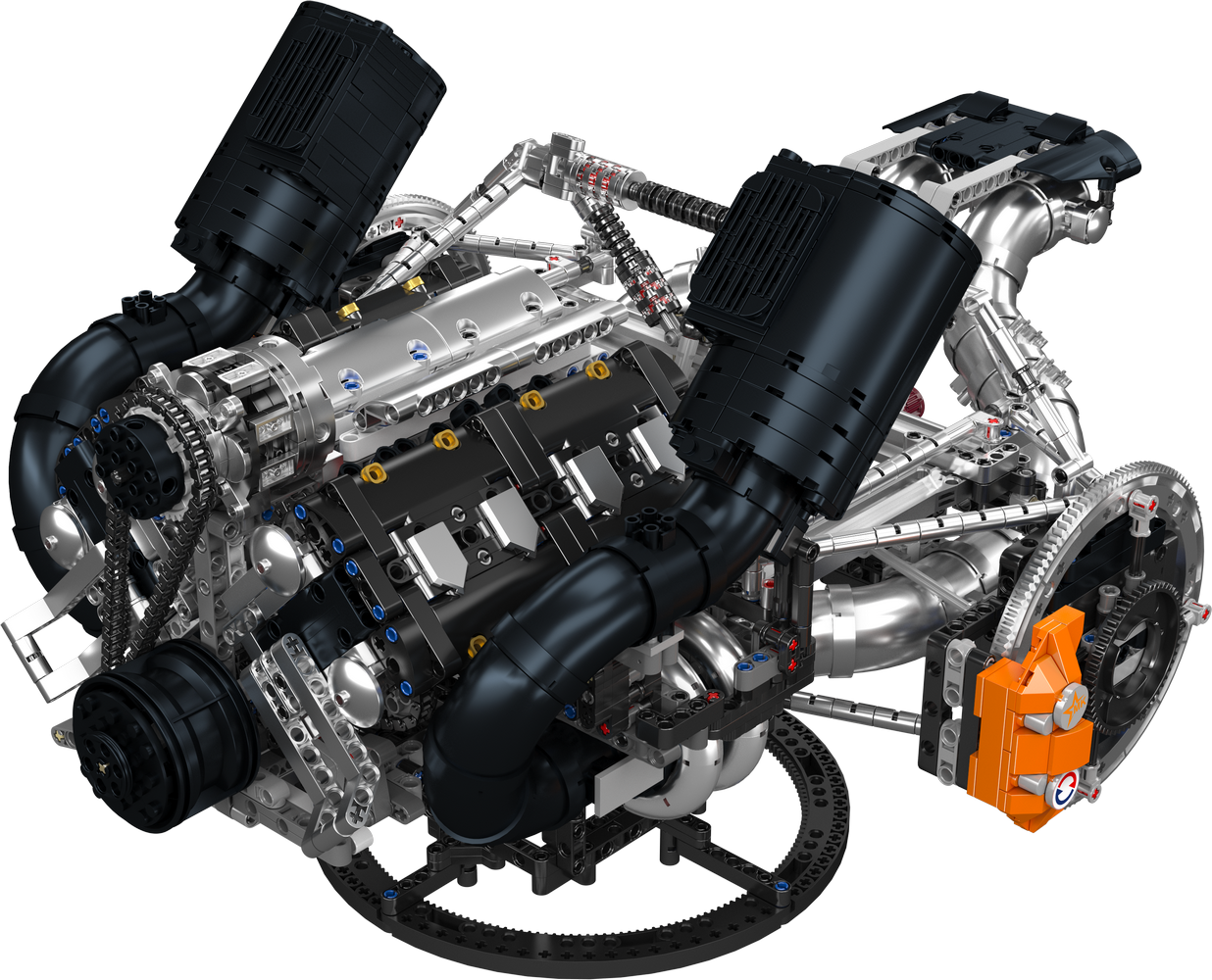 Mould King 10248 JZK V8 Hyper Engine Building Toy Set | 3192 PCS