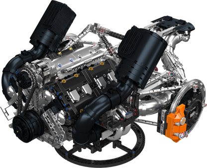 Mould King 10248 JZK V8 Hyper Engine Building Toy Set | 3192 PCS
