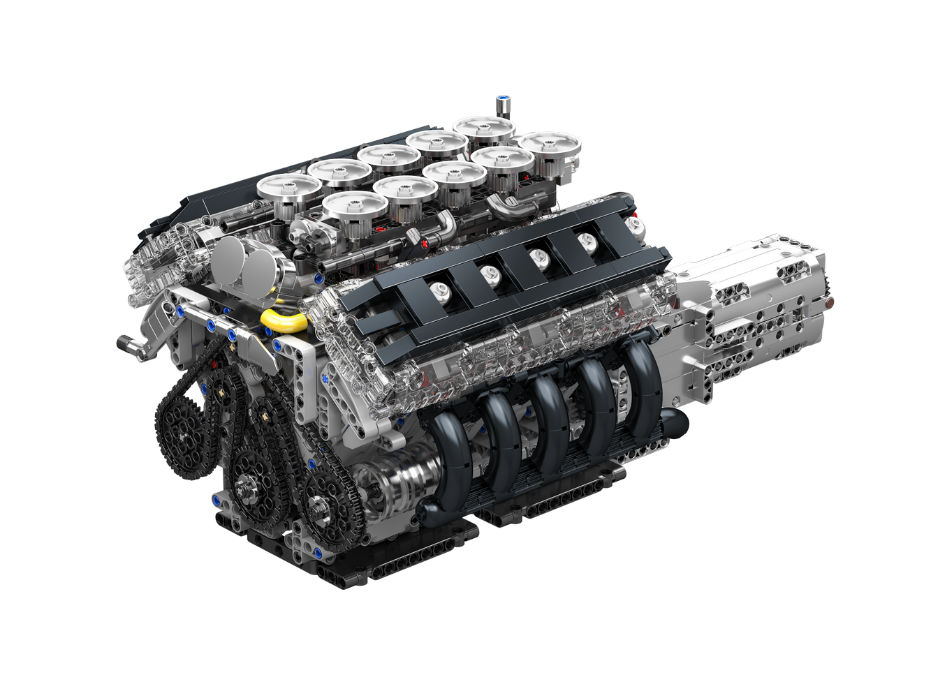 Mould King 10250 Motorized LFA V10 Engine Model Building Toy Set | 1834 PCS