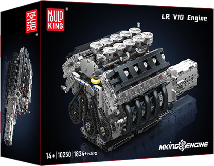 Mould King 10250 Motorized LFA V10 Engine Model Building Toy Set | 1834 PCS