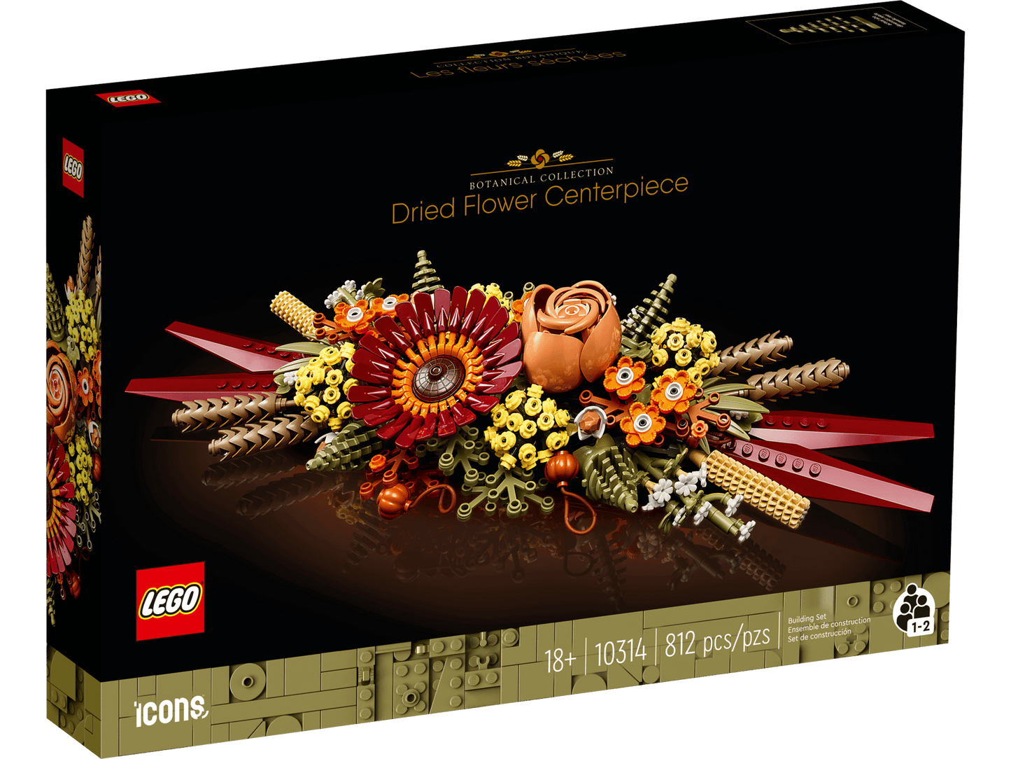 LEGO 10314 Botanicals Dried Flower Centerpiece | 812 PCS | Retired