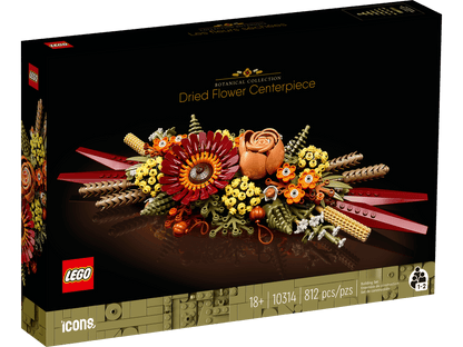 LEGO 10314 Botanicals Dried Flower Centerpiece | 812 PCS | Retired