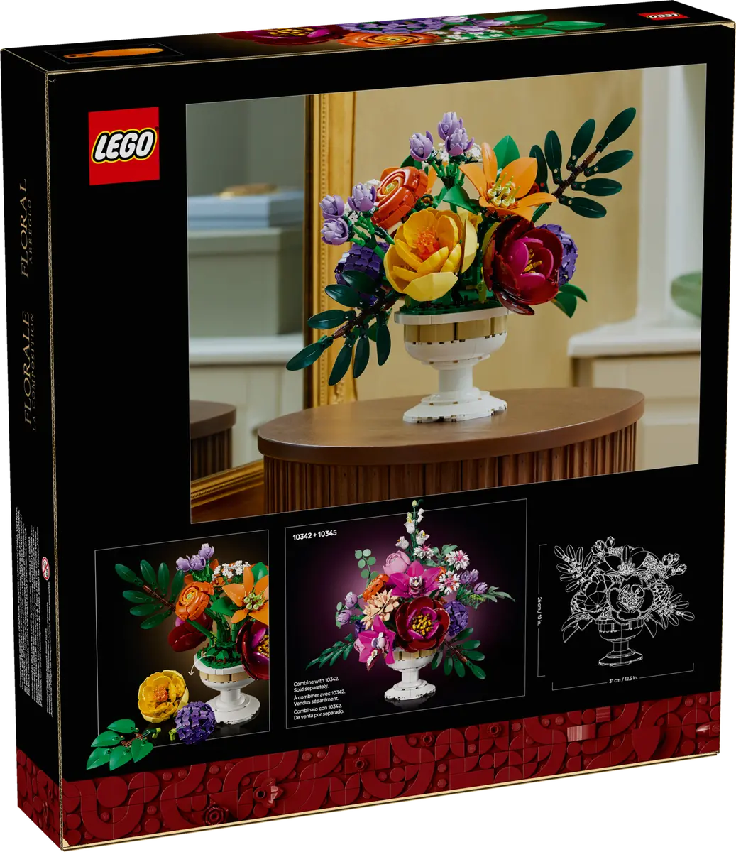 LEGO 10345 Botanicals Flower Arrangement | 1161 PCS – Brickmania LEGO 10345 Botanicals Flower Arrangement | 1161 PCS – Brickmania