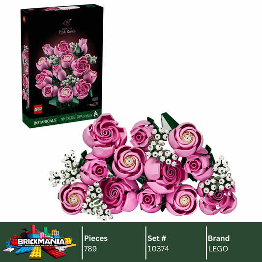 LEGO 10374 Botanicals Bouquet of Pink Roses | 789 PCS