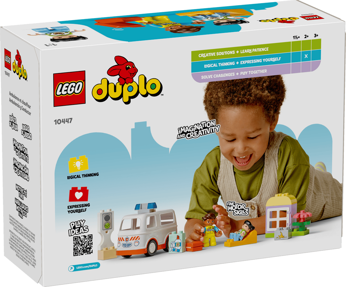 LEGO 10447 Duplo Ambulance & Driver | 19 PCS
