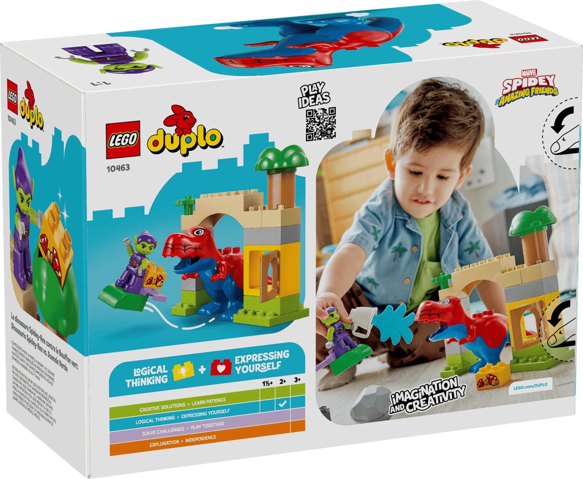 LEGO 10463 Duplo Dinosaur Spidey-Rex vs. Green Goblin | 25 PCS