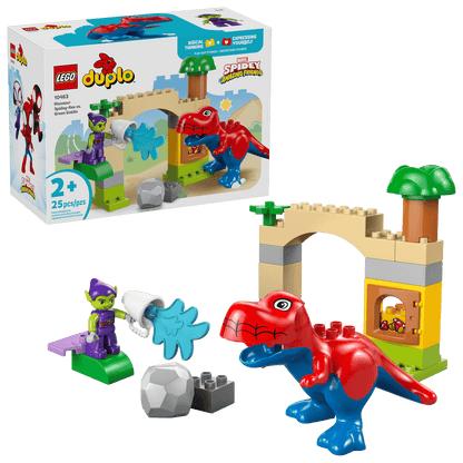 LEGO 10463 Duplo Dinosaur Spidey-Rex vs. Green Goblin | 25 PCS