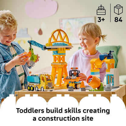 LEGO 10476 DUPLO 3 in 1 Construction Site and Vehicles | 84 PCS
