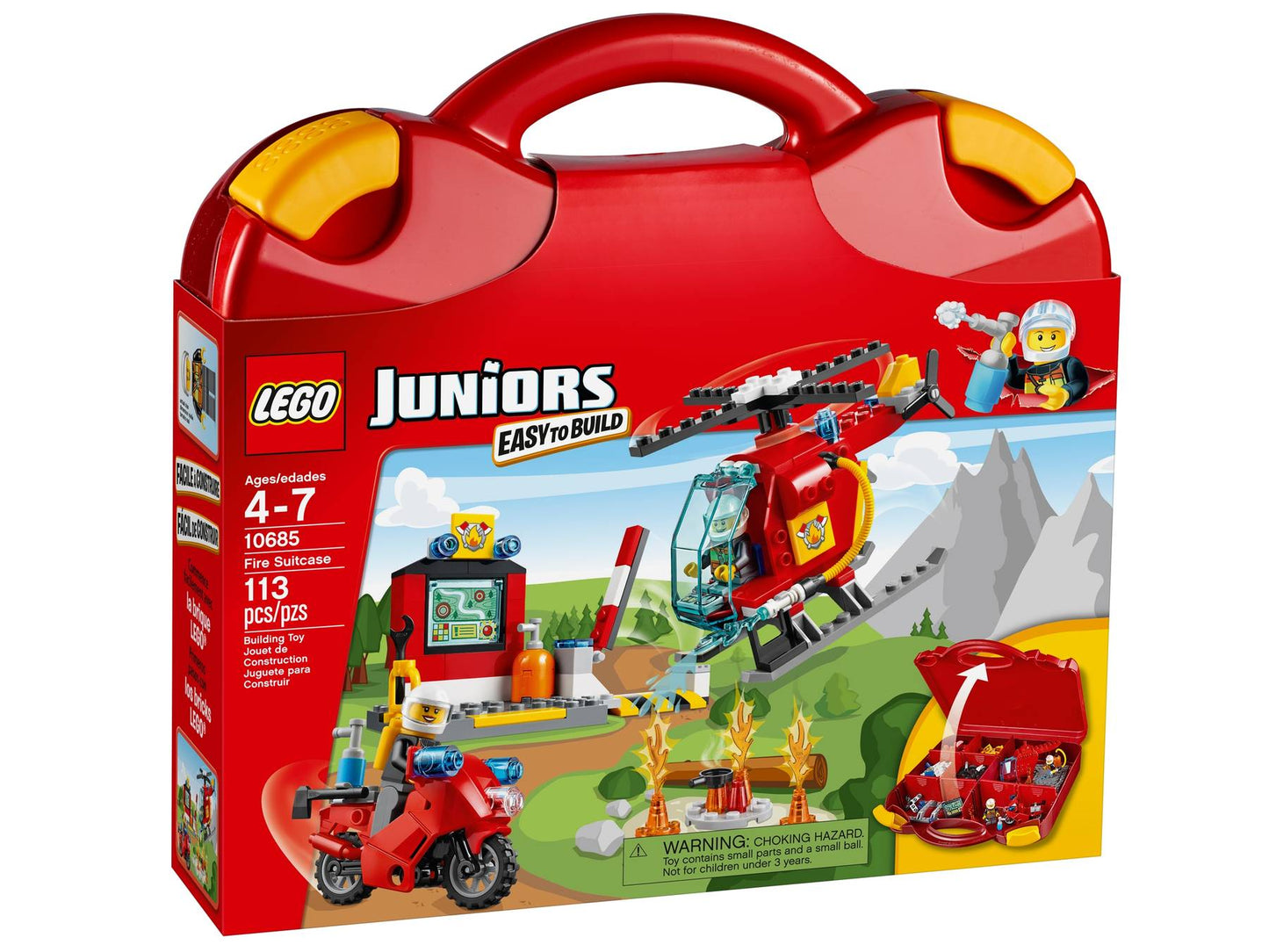 LEGO 10685 Juniors Fire Suitcase | 113 PCS | Retired