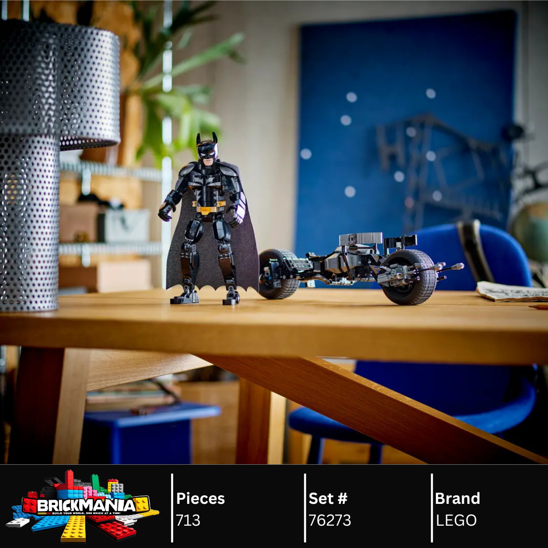 LEGO 76273 Batman™ Construction Figure and the Bat-Pod Bike | 713 PCS