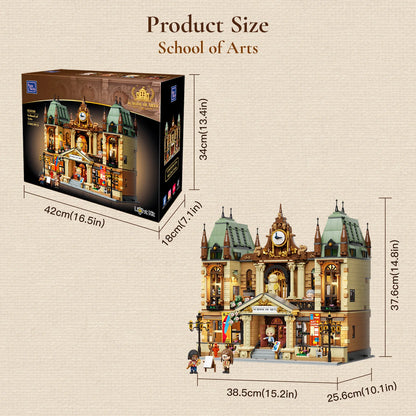 Pantasy 85036 Modular Building School of Arts Building Toy Set | 3463 PCS