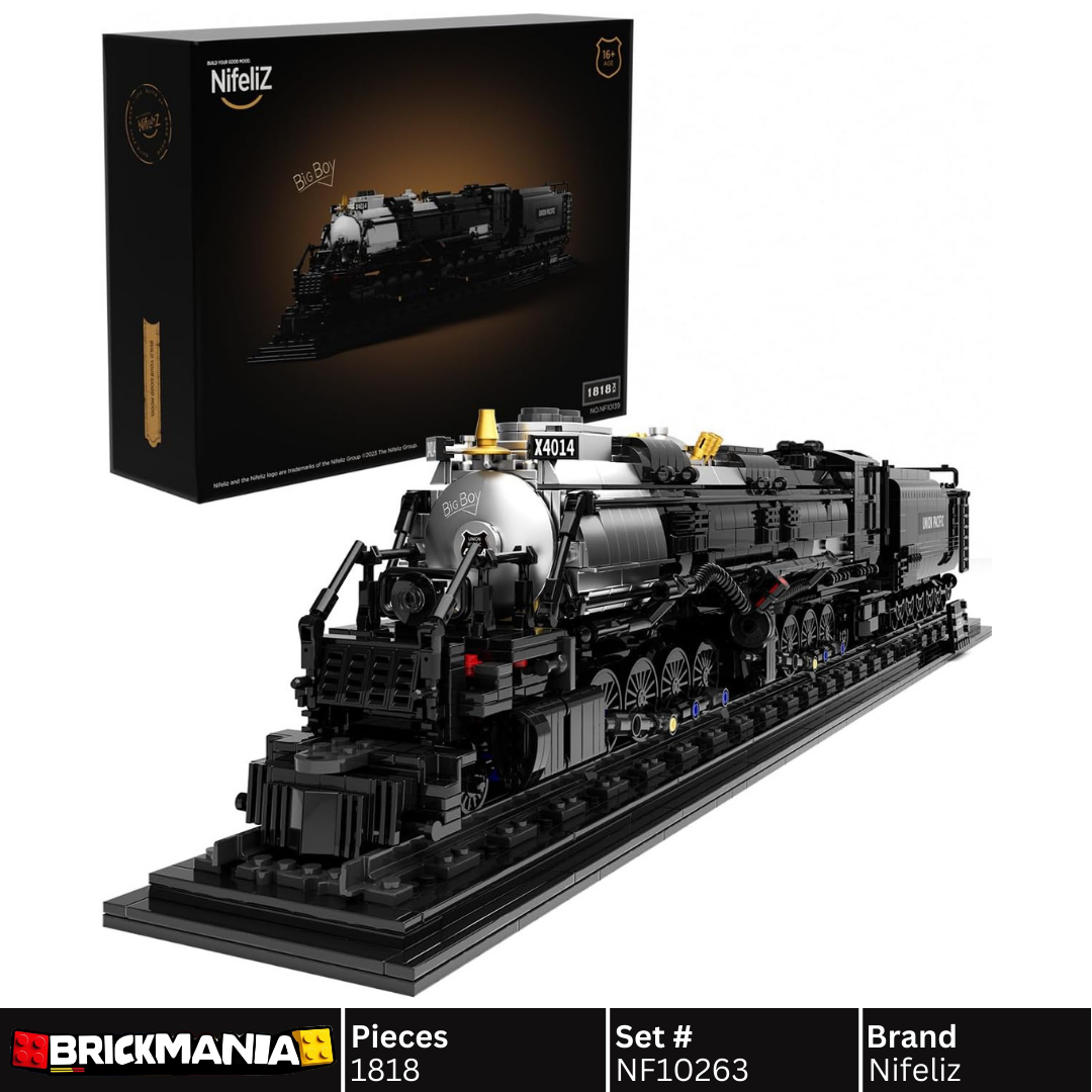 Nifeliz NF10263 Big Boy Steam Locomotive Building Set | 1818 PCS