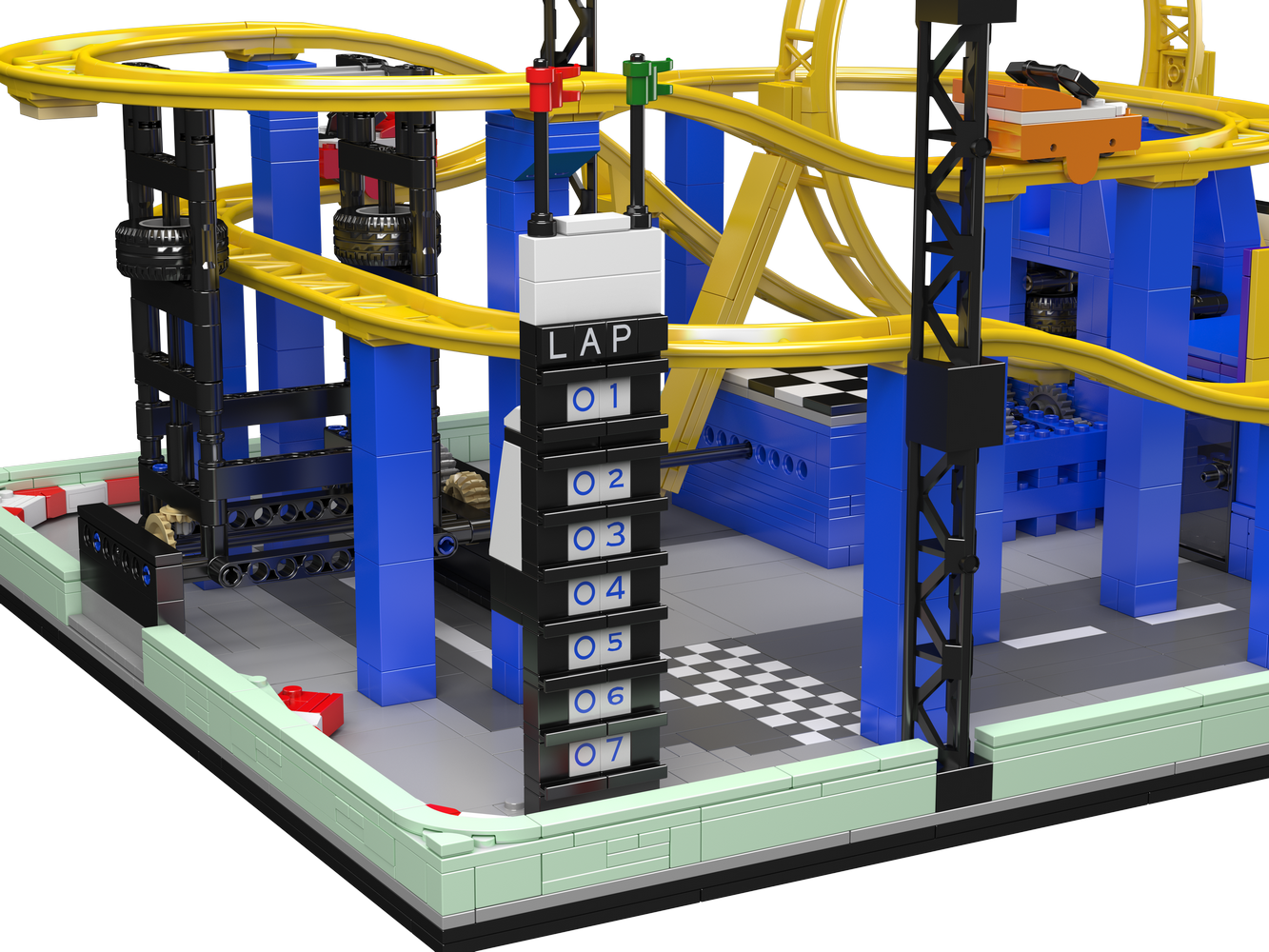 Mould King 11020 Whirlwind Coaster Building Toy Set | 1707 PCS