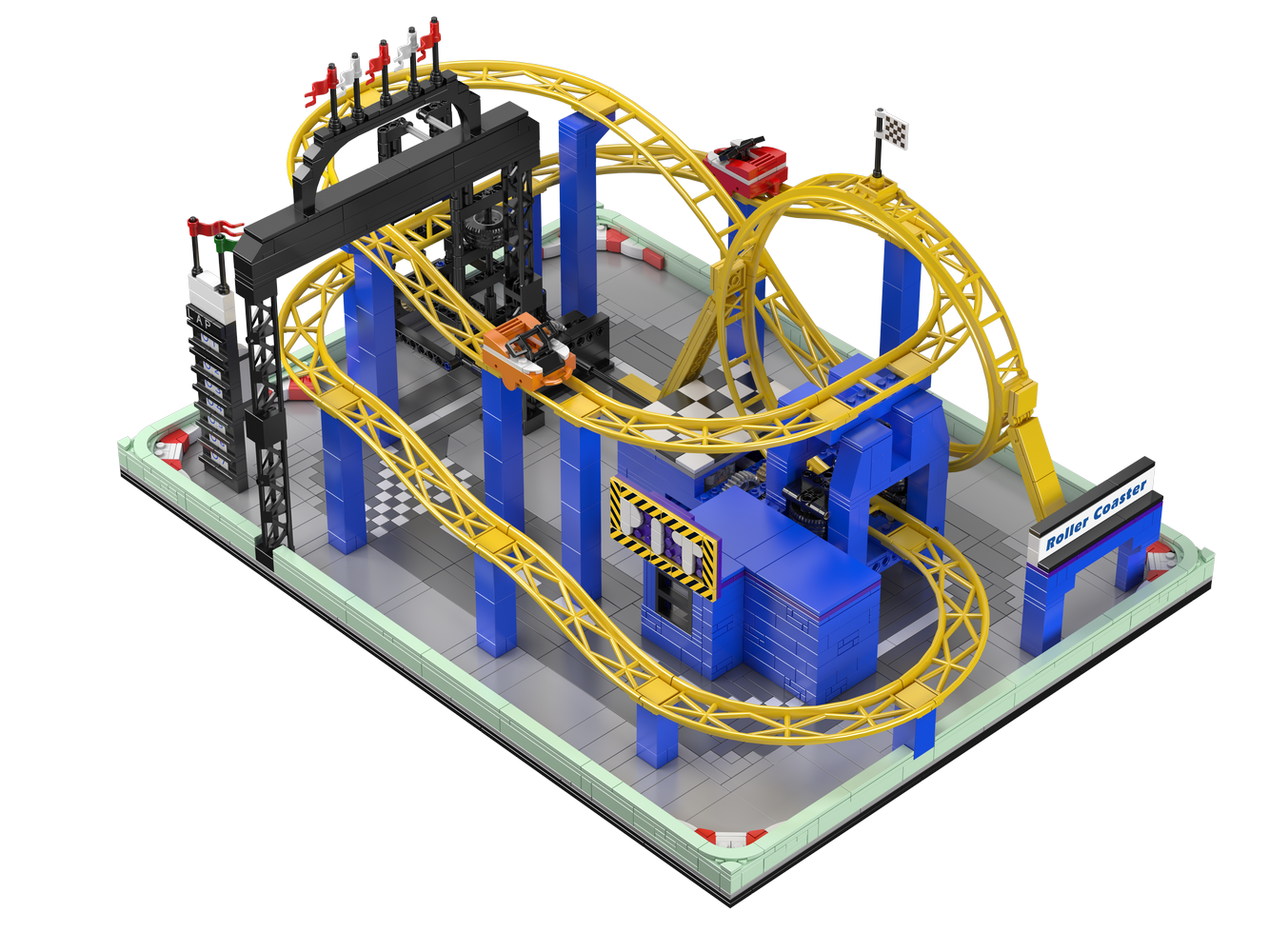Mould King 11020 Whirlwind Coaster Building Toy Set | 1707 PCS