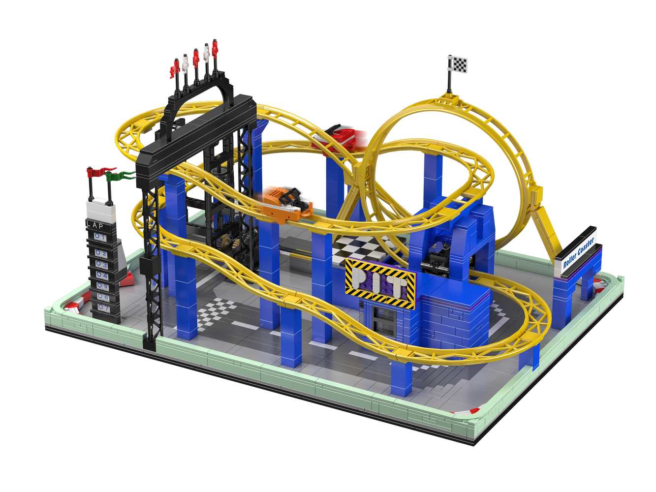 Mould King 11020 Whirlwind Coaster Building Toy Set | 1707 PCS