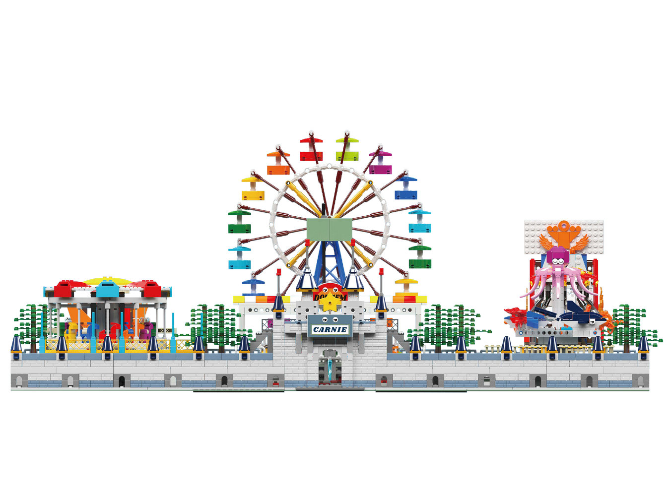 Mould King 11022 Architecture Large Amusement Park Building Toy Set | 5220 PCS