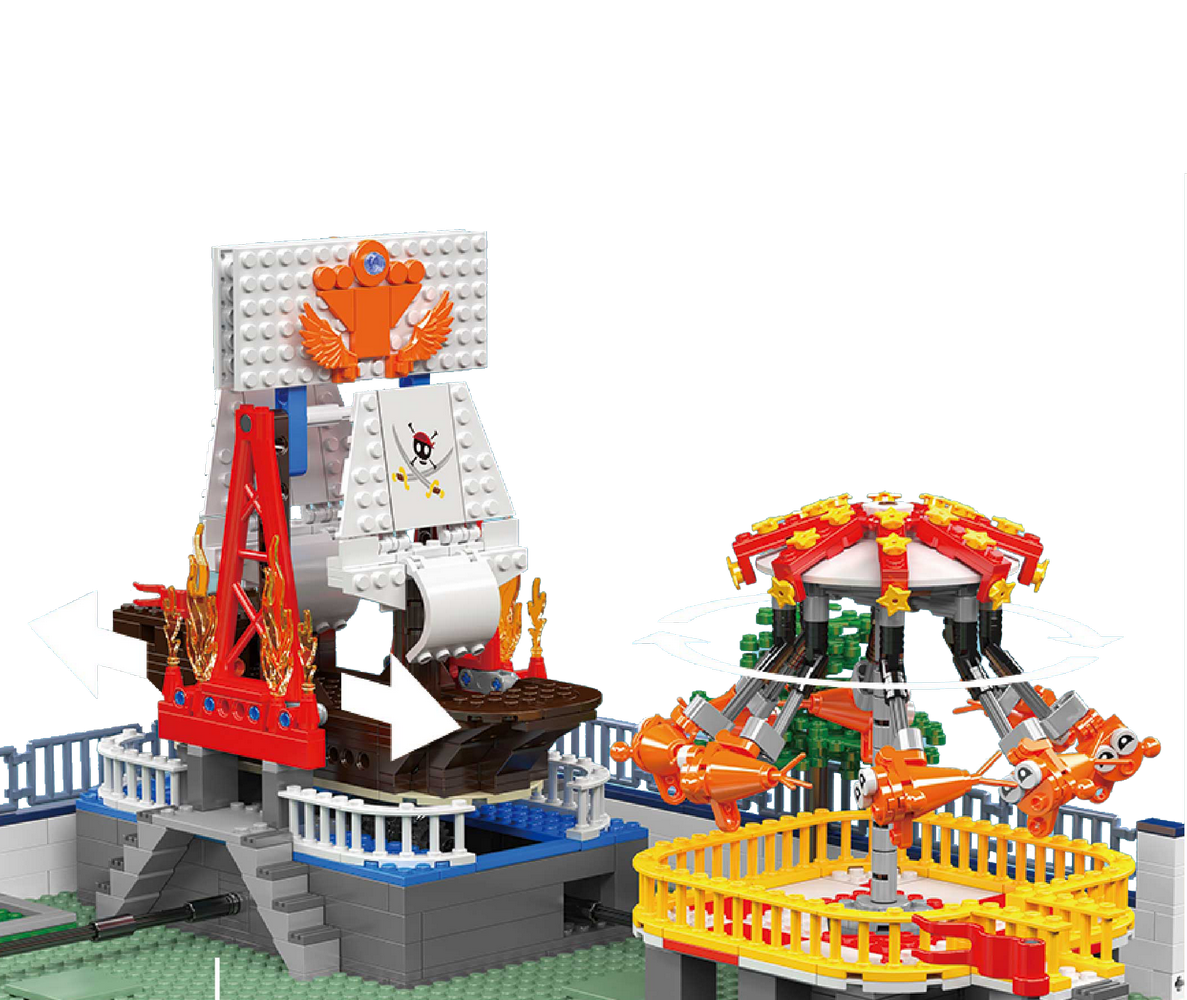 Mould King 11022 Architecture Large Amusement Park Building Toy Set | 5220 PCS