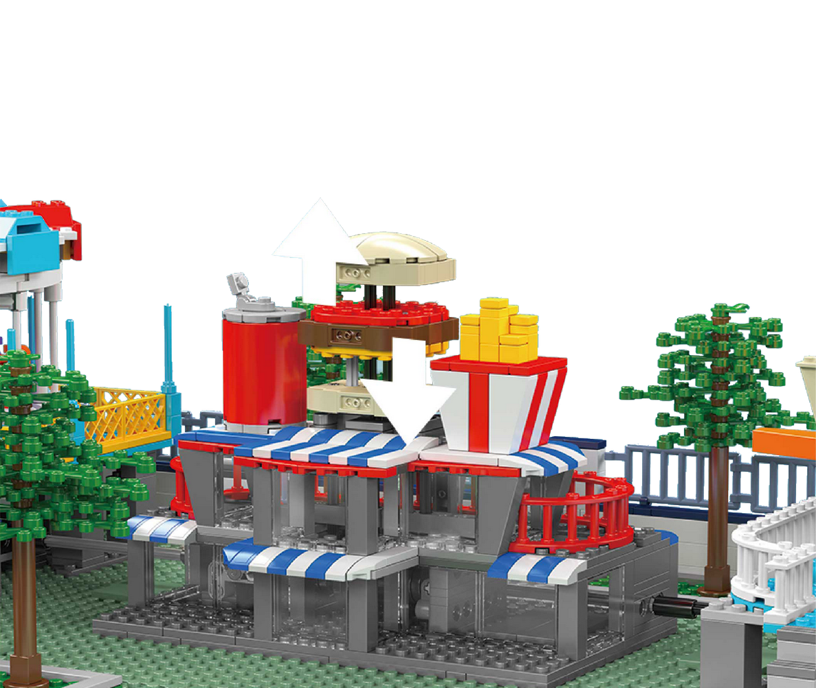 Mould King 11022 Architecture Large Amusement Park Building Toy Set | 5220 PCS