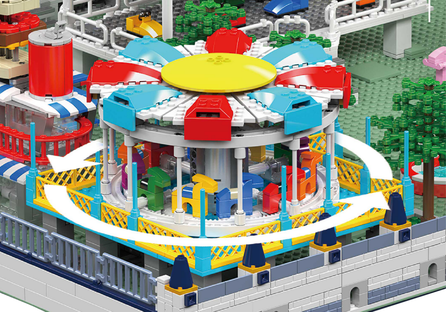 Mould King 11022 Architecture Large Amusement Park Building Toy Set | 5220 PCS