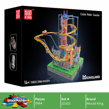 Mould King 11023 Castle Roller Coaster Building Toy Set | 2584 PCS