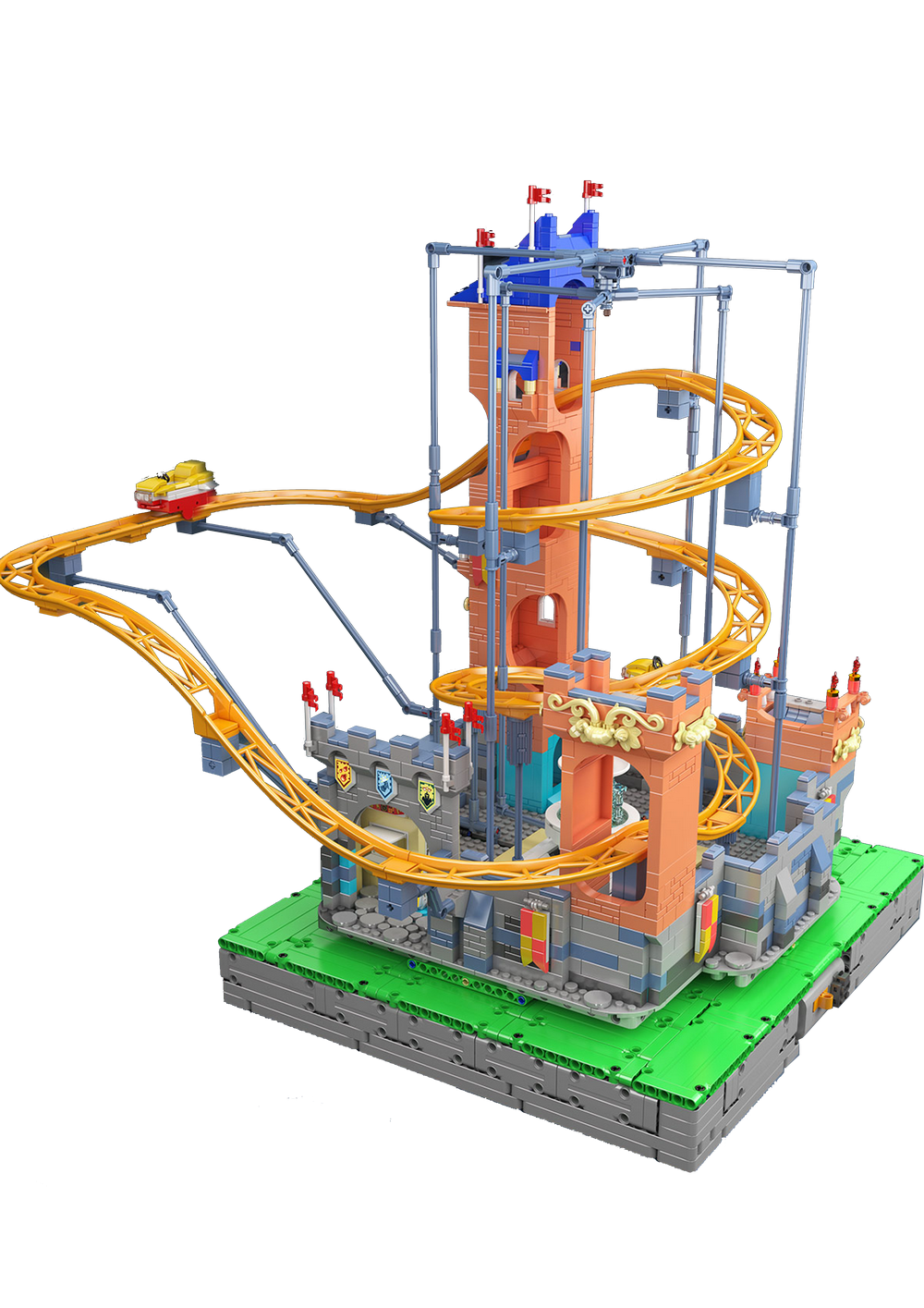 Mould King 11023 Castle Roller Coaster Building Toy Set | 2584 PCS