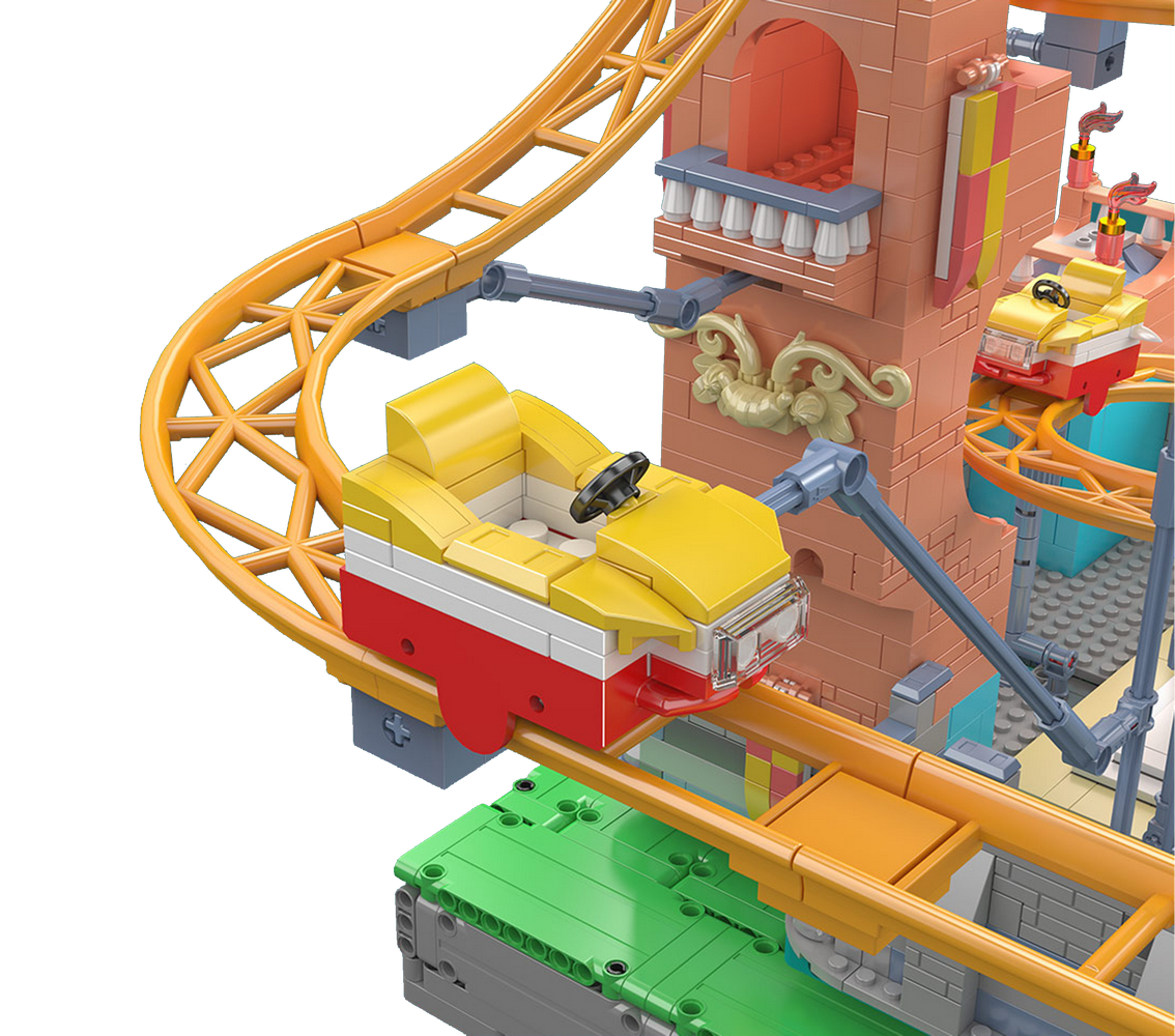 Mould King 11023 Castle Roller Coaster Building Toy Set | 2584 PCS