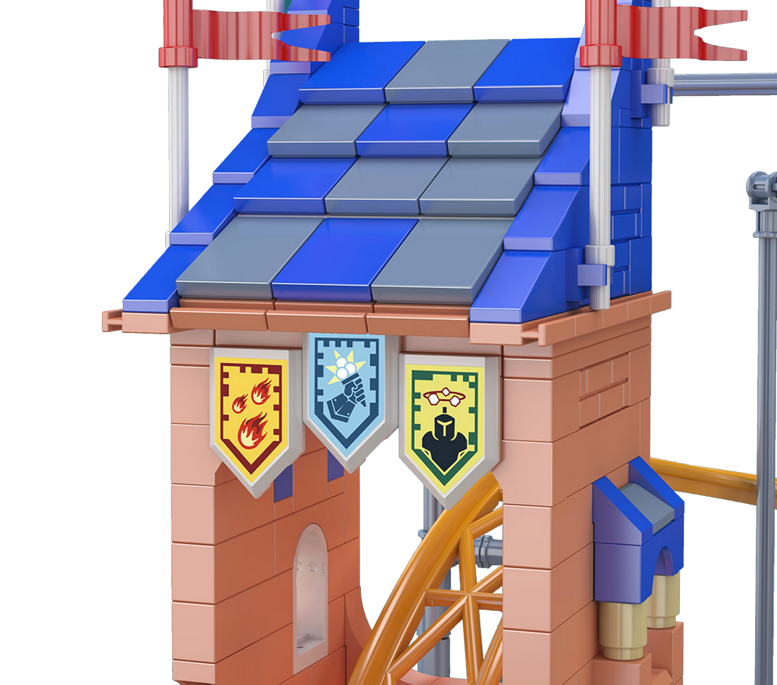 Mould King 11023 Castle Roller Coaster Building Toy Set | 2584 PCS