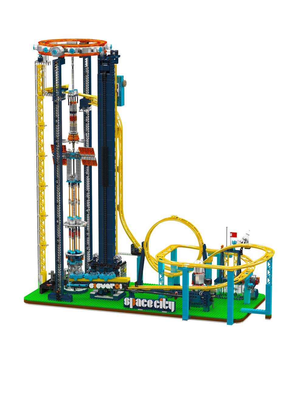 Mould King MK11031 Motorized Space Elevator Amusement Park Building Toy Set | 3118 PCS