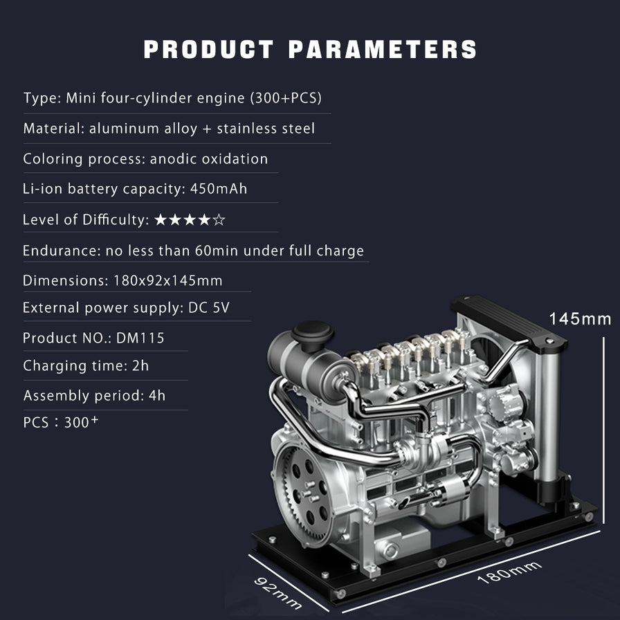 TECHING DM115 Mini Diesel Engine Sciences & Engineering Model | 300 PCS