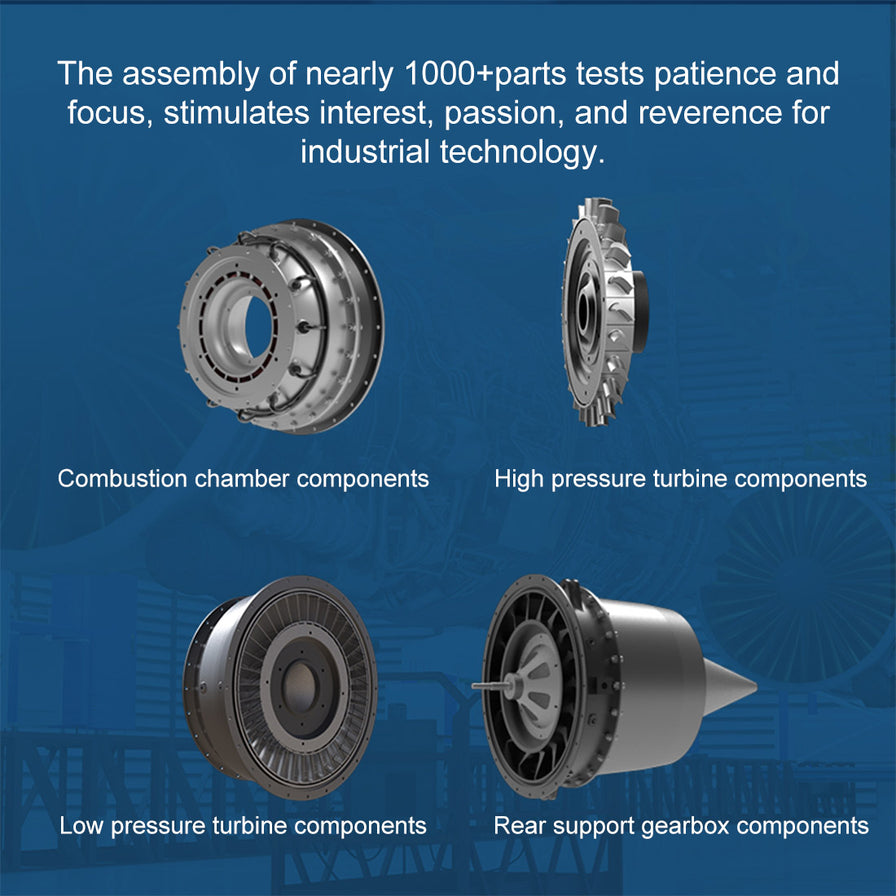 TECHING DM119 Turbofan Engine Sciences & Engineering Model | 1000 PCS