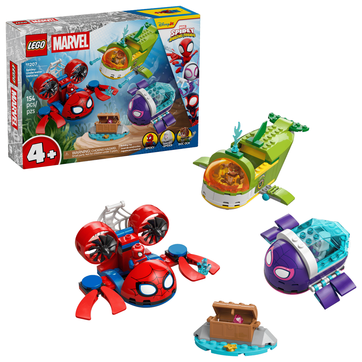 LEGO 11207 Marvel Spidey: Underwater Vehicles | 154 PCS