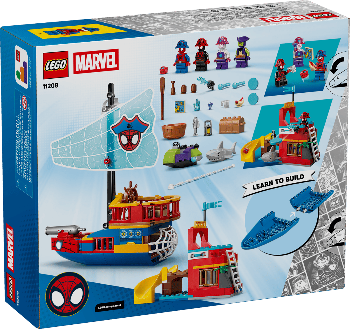 LEGO 11208 Marvel Team Spidey Pirate Ship | 201 PCS