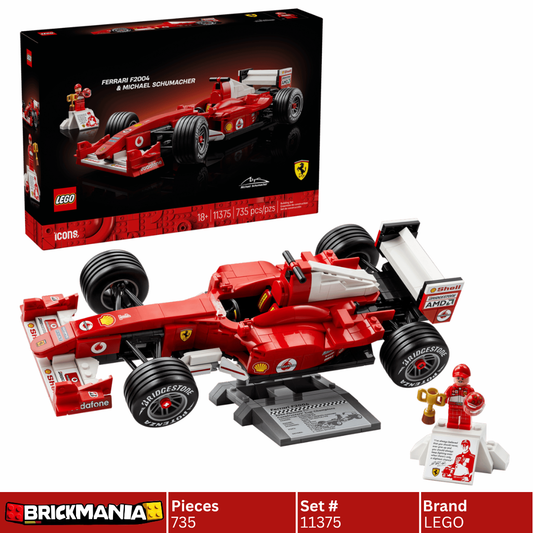 LEGO 11375 Icons Ferrari F2004 & Michael Schumacher | 735 PCS