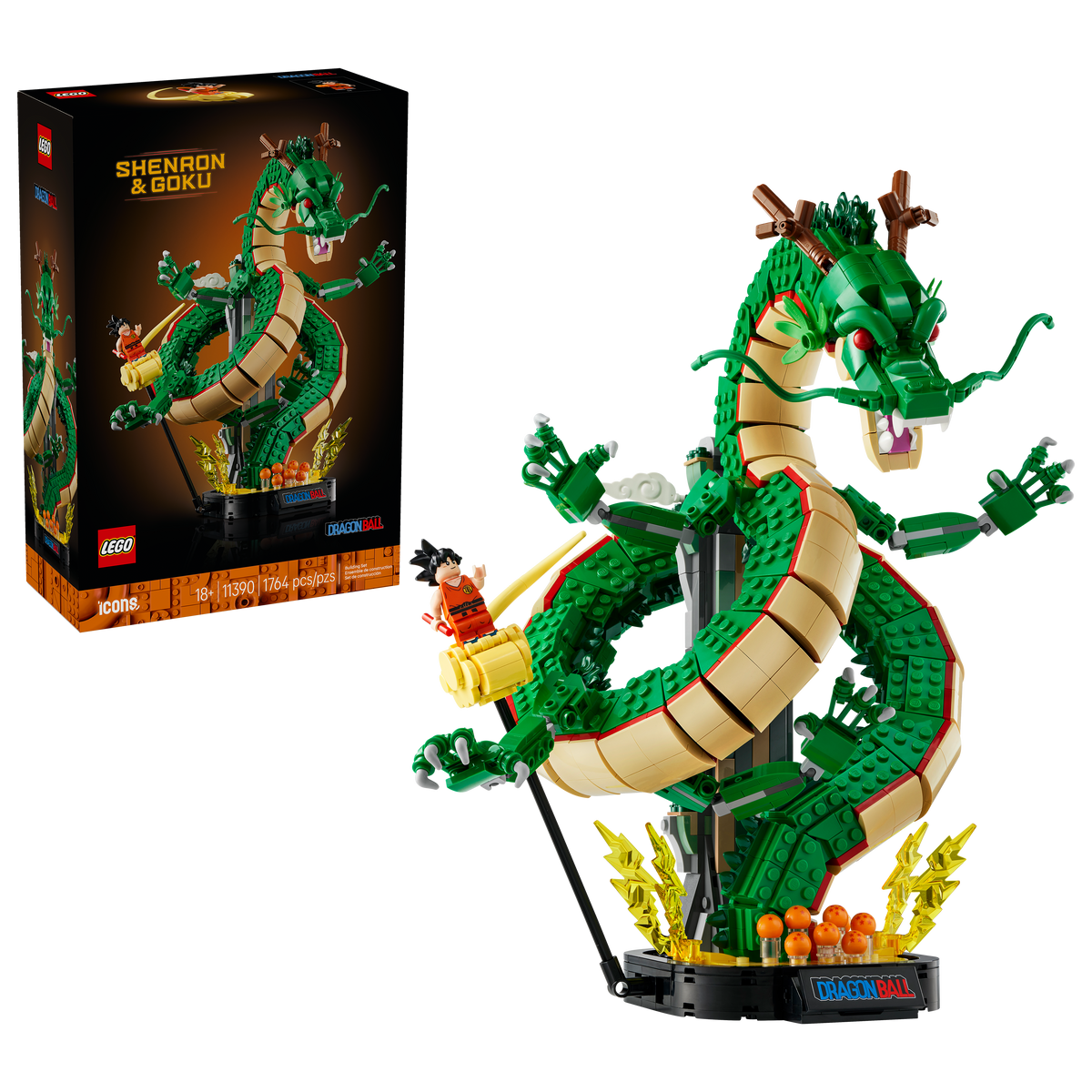 LEGO 11390 Icons Dragon Ball: Shenron & Goku | 1764 PCS