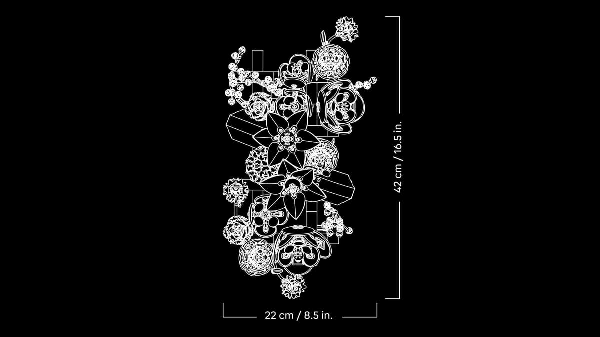 LEGO 11503 Botanicals Flower Wall | 879 PCS