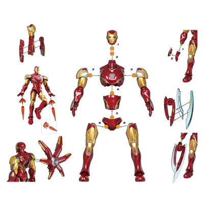 Blokees Marvel 73920 Champion Class Infinity Saga Iron Man Mark LXXXV EX