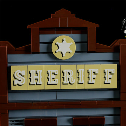 Lumibricks F9026 V2.0 Old West Sheriff's Office Building Toy Set | 1240 PCS