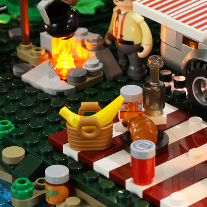 Lumibricks F9022 V2.0  Lookout Campground Building Toy Set | 1429 PCS