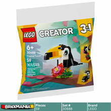 LEGO 30688 Creator 3-in-1 Tropical Toucan | 59 PCS