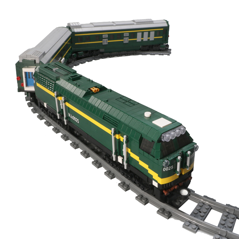 Mould King 12001 Train NJ2 Diesel Locomotives Building Toy Set | 2086 PCS
